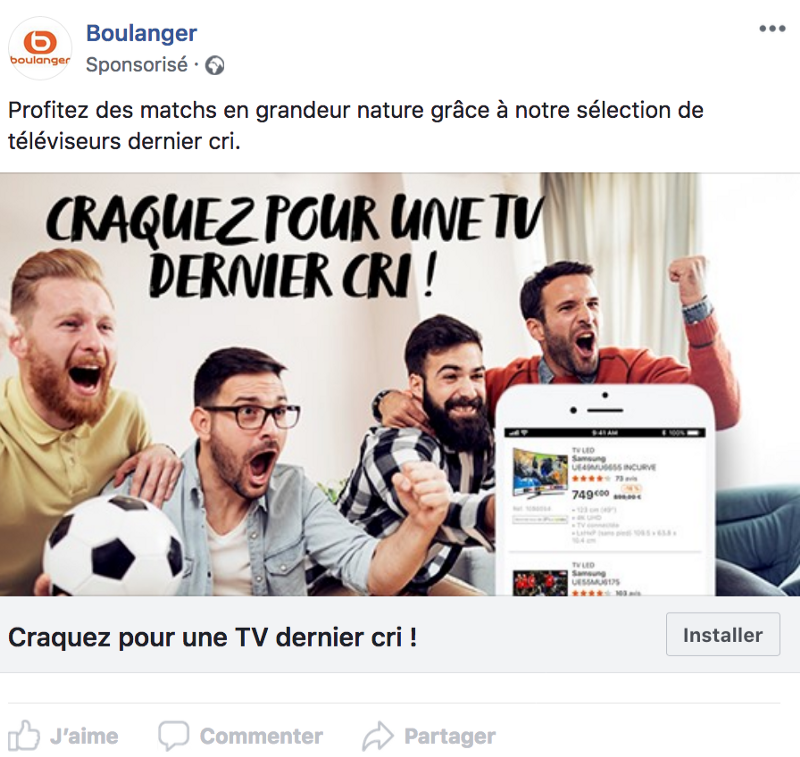 Boulanger Facebook Ad
