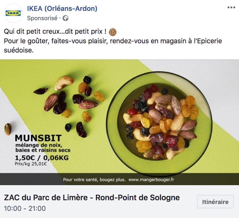 Ikea Facebook Ad